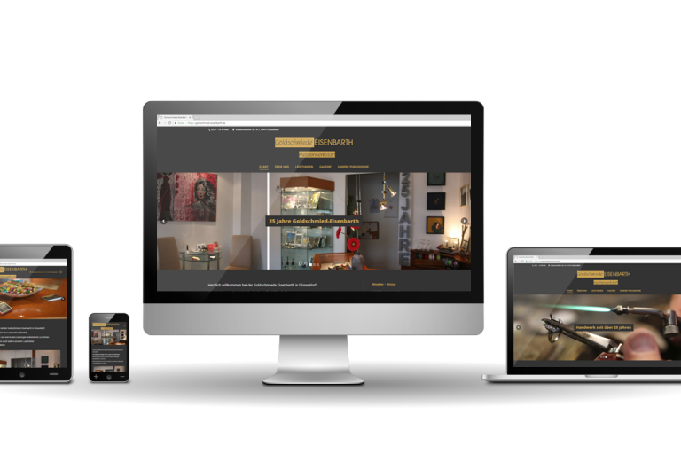 Werbeagentur Hendrich - Design & Fotografie - Goldschmiede Eisenbarth Webseite