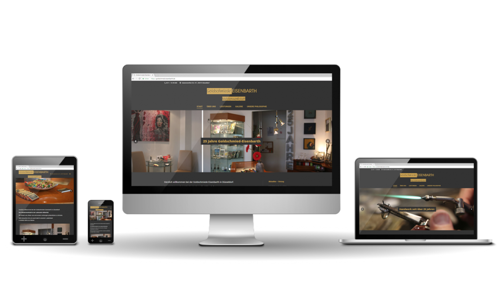 Werbeagentur Hendrich - Design & Fotografie - Goldschmiede Eisenbarth Webseite